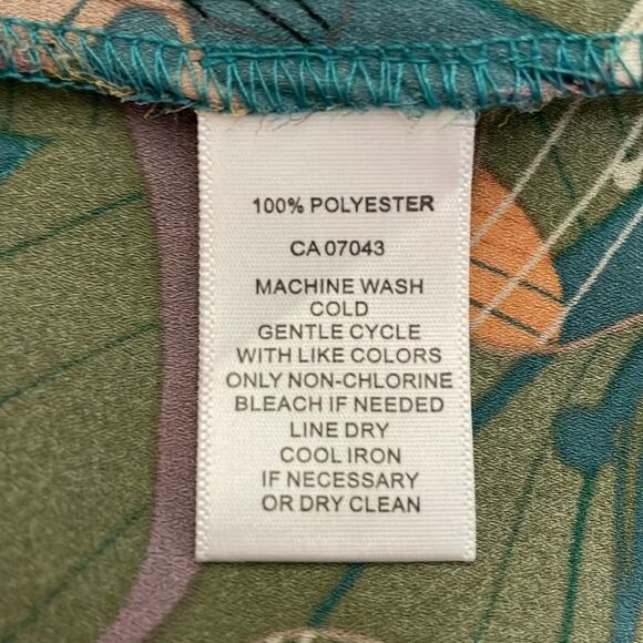 SPENSE Floral Print Sleeveless Elasticized Neckline Top Size Small - Picture 10 of 10